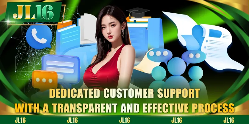 Dedicated customer support with a transparent and effective process