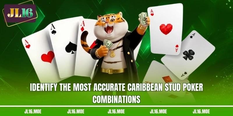 Identify the most accurate Caribbean Stud Poker combinations