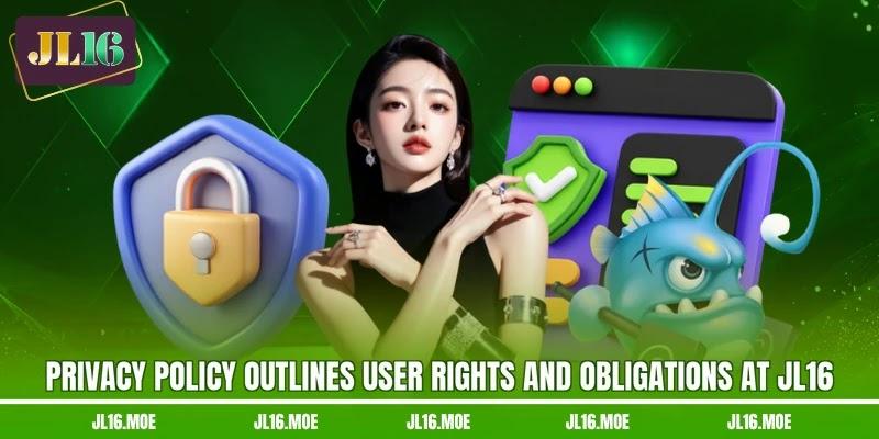 Privacy policy outlines user rights and obligations at JL16